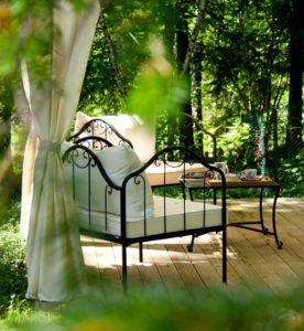 relaxation area, garden, sofa